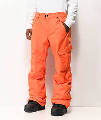 686 Infinity Cargo Orange 10k Snowboard Pants