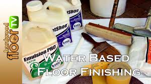 water based floor finish proper