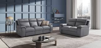 harry 3 seater sofa grey leather