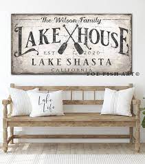 Custom Lake House Sign Modern Farmhouse