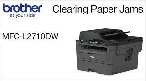 brother mfcl2710dw clearing paper jam