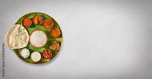 south india meals meals served on