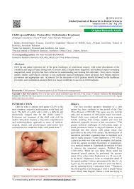 pdf cleft lip and palate protocol for