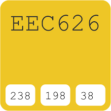 British Standard Bs381 309 Canary Yellow Eec626 Hex