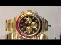 Determining if a rolex daytona watch is real or fake can be a difficult task. Rolex Rainbow Daytona Cosmograph Yellow Gold Watch Review Youtube