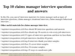 Claims Manager Sample Resume Professional Claims Manager