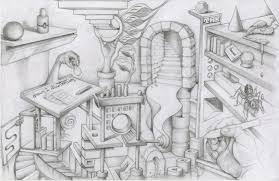 Escher drawings part 4 5. Artstation M C Escher S Drawing Room Thomas Beck