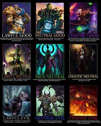 Dungeons And Dragons Meets Warcraft Alignment Chart