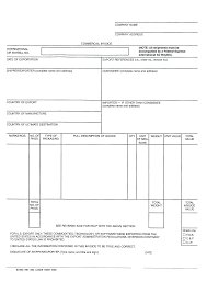 Free Blank Commercial Invoice Word Templates At
