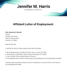 self employment affidavit letter