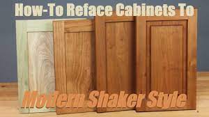 old kitchen cabinets to shaker style