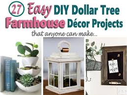See more ideas about diy table, dollar tree diy, dollar tree decor. 27 Diy Dollar Tree Farmhouse Decor Projects Anybody Can Make