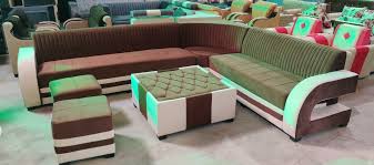 8 seater corner sofa set with table and