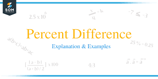percent difference explanation exles