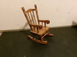 hand made wood doll rocking chair 7