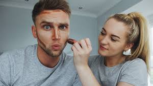 men s makeup tutorial trying