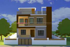 house plan with front design 3 bhk