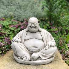 laughing buddha garden statue onefold ltd