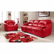 gvp furniture modern red leather sofa