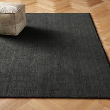 henry charcoal handloomed wool area rug