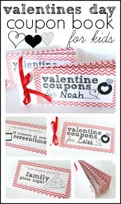 Template Printable Coupon Book Template Valentines Day For Kids