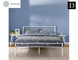 Zinus White Metal Bed Frame W