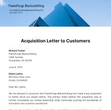 free acquisition letter templates
