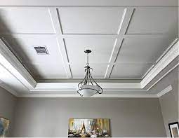 Would there be any issue with. How To Install This Simple Diy Coffered Ceiling Design Abbotts At Home