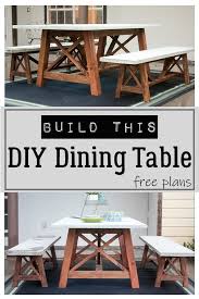 Diy Concrete Top Dining Table The