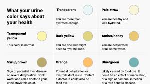 your urine color says about your health