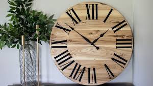 Large Solid Wood Berry Wall Clock