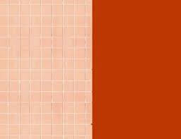 peach tile goes with what colors