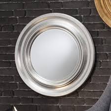 Buy Round Silver Mirror Large Circle