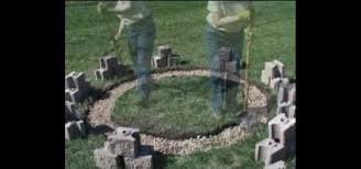 build a fire pit out of cinder blocks