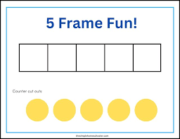 5 frame printable worksheets