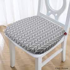 Linen Memory Foam Chair Cushion With
