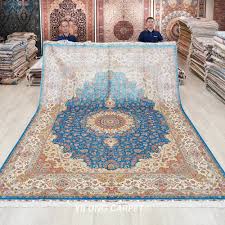 oriental carpet persian blue handmade