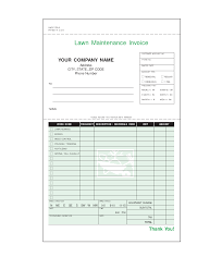 Lawn Mowing Invoice Template Free And Lawn Care Invoice Template