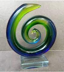 Vintage Art Murano Glass Swirl Figurine