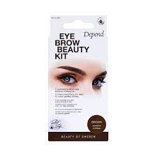 eyebrow beauty kit brown depend cosmetic