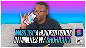 Mass text message save time with this efficient app for group text messaging. Mass Text 100 People In Minutes With Ios Shortcuts Not Compatible W Ios 13 14 Check Description Youtube