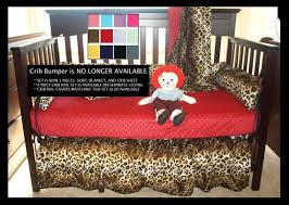 Leopard Print Crib Bedding Set