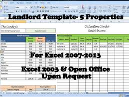 Rental Property Spreadsheet Template Excel Argacorp