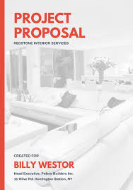 Red And Blue Interior Design Proposal Templates By Canva