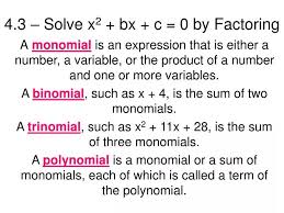 Ppt 4 3 Solve X 2 Bx C 0 By