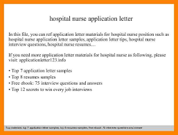     application letter for the job in hospital   texas tech rehab         Sample Resume For Nursing Profession sample cover letter registered  nurse sample resume format