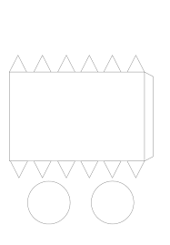 Цилиндр - шаблон для склеивания с припусками - скачать, распечатать  развертку в формате а4