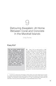 Pdf Detouring Kwajalein At Home Between Coral And Concrete