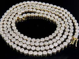 real diamond chain necklace
