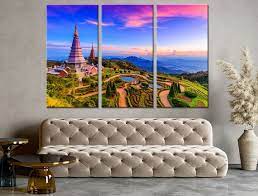 Pagoda Wall Art Thailand Wall Art Sets
